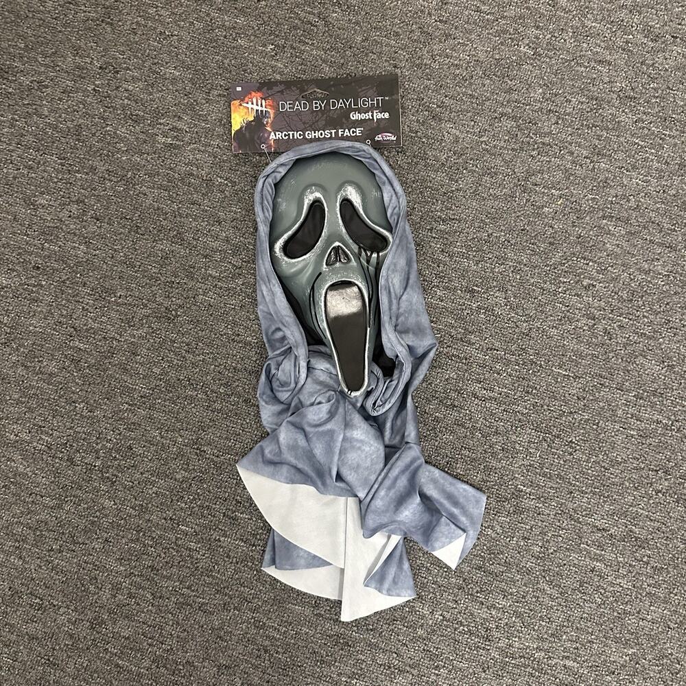 Fun World Dead By Daylight Arctic Ghostface Mask New W. Tag 2022 Adult One Size